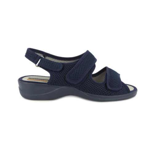 Sandalias Doctor Cutillas Mujer Marino | Triple velcro