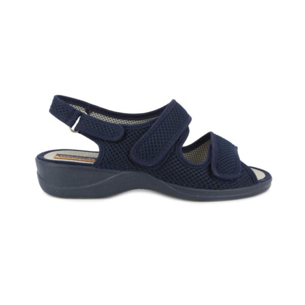 Sandalias Doctor Cutillas Mujer Marino | Triple velcro