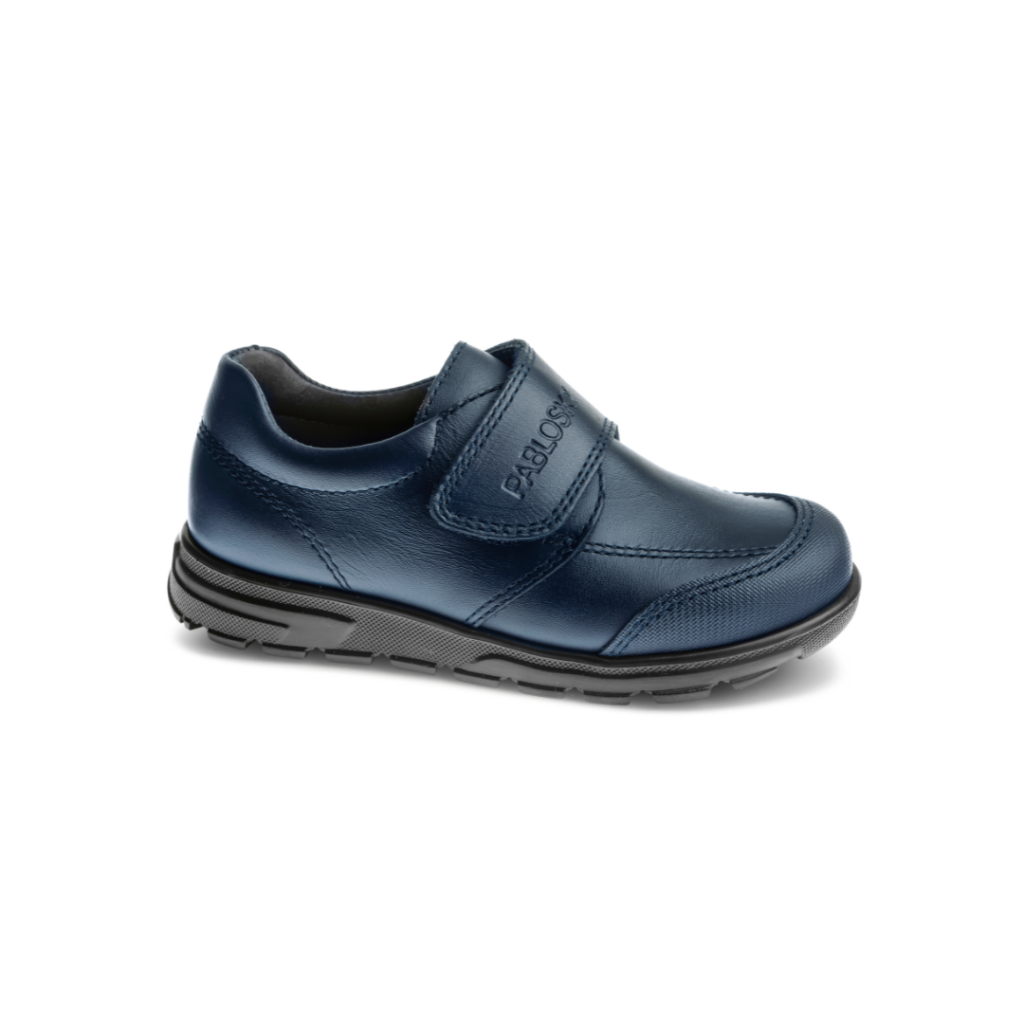 Zapatos colegiales niño azul marino Pablosky 334520 con velcro