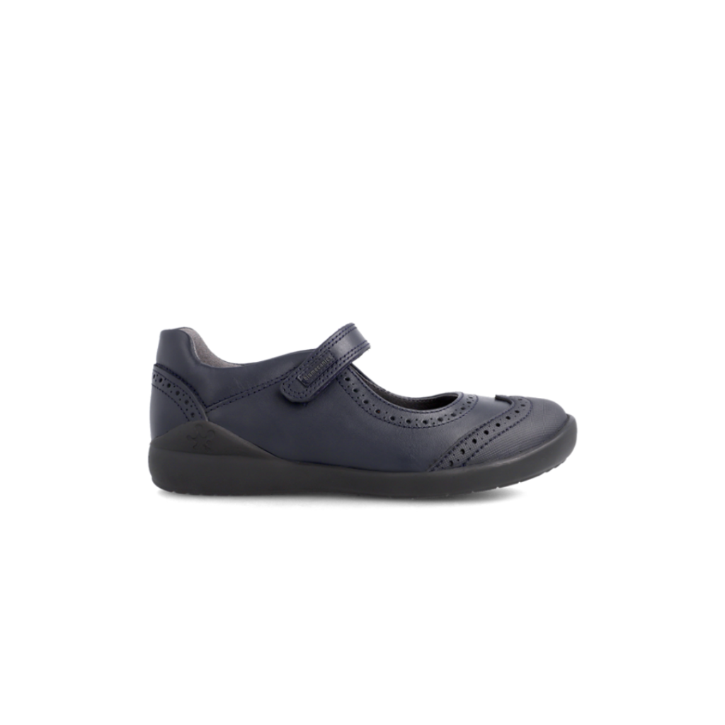 Merceditas colegiales Biomecanics azul marino con velcro y puntera reforzada