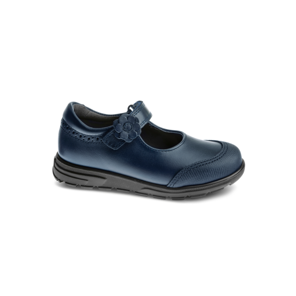 Zapatos colegiales Pablosky niña 334020 azul marino con velcro