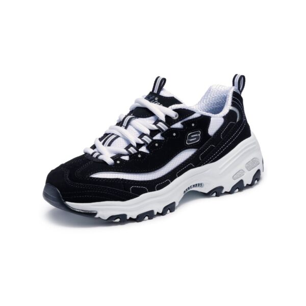 Diseño sin título (1) Skechers D’Lites Biggest Fan 11930 BKW Mujer | Zapatillas Casual