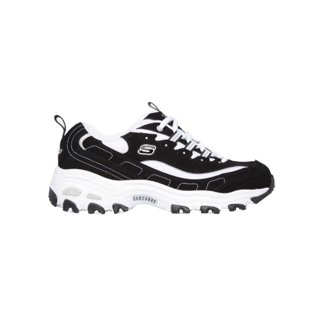 Skechers D’Lites Biggest Fan 11930 BKW Mujer | Zapatillas Casual