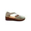 Sandalias cerradas mujer | 48 Horas crema caladas, velcro
