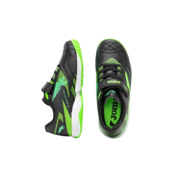 Zapatillas fútbol sala niño | Joma Powerful negras con velcro