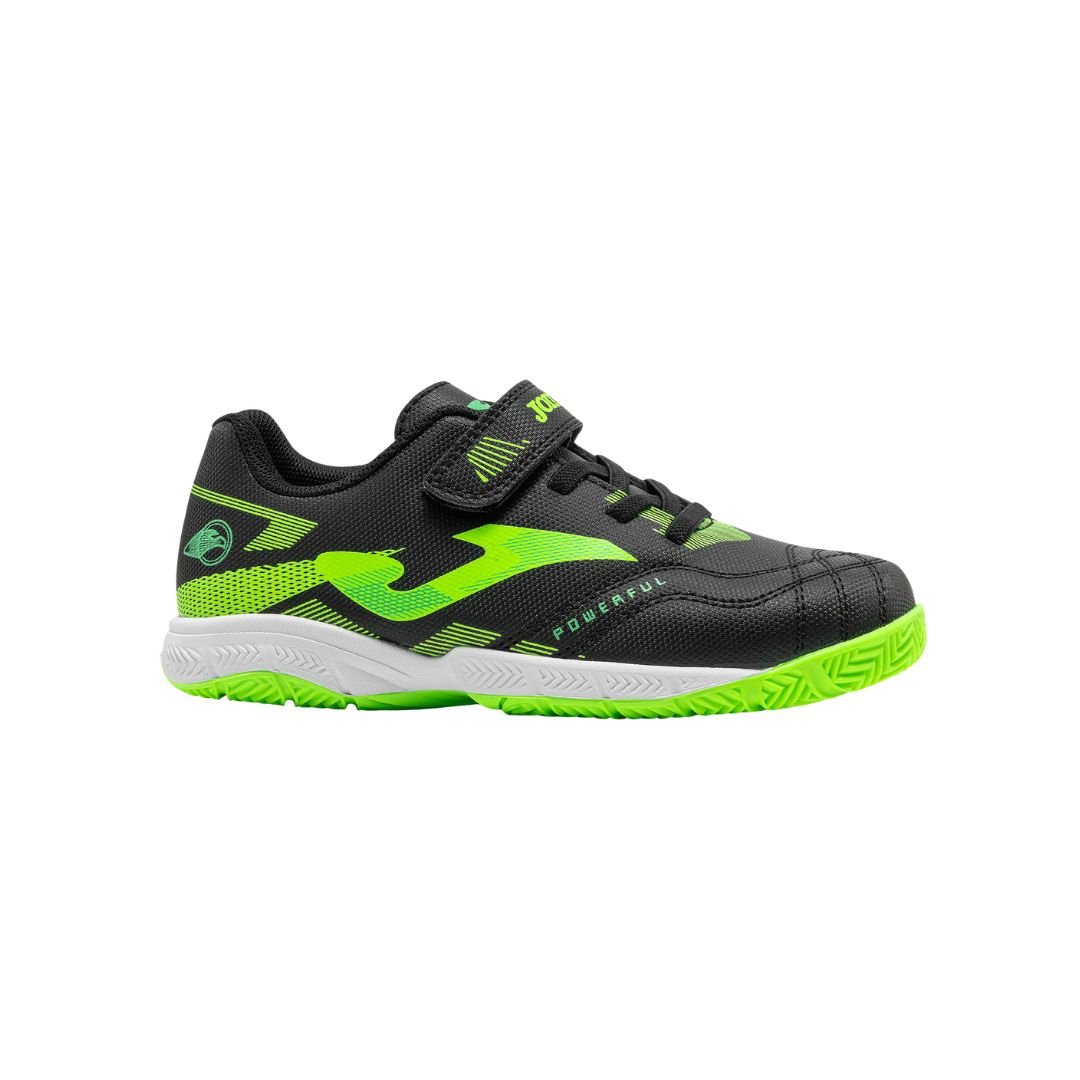 Zapatillas fútbol sala niño | Joma Powerful negras con velcro