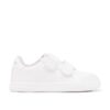 Zapatillas colegiales respetuosas blancas y grises Conguitos con doble velcro