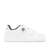 Zapatillas respetuosas niño Conguitos blancas y azules con doble velcro
