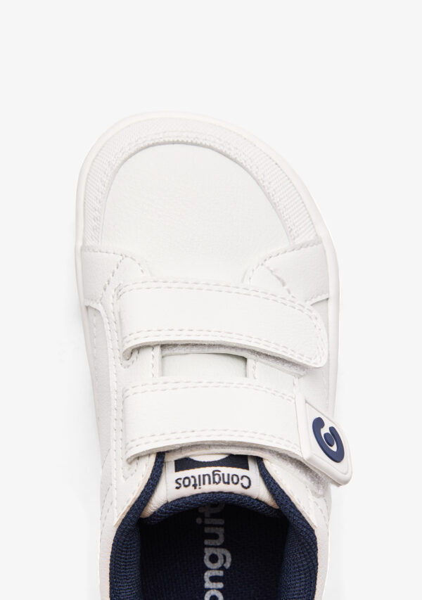 Zapatillas respetuosas niño Conguitos | Blanco y azul