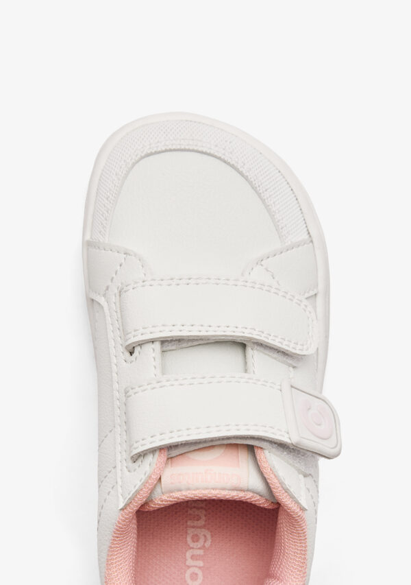 Zapatillas respetuosas niña Conguitos | Blanco y rosa