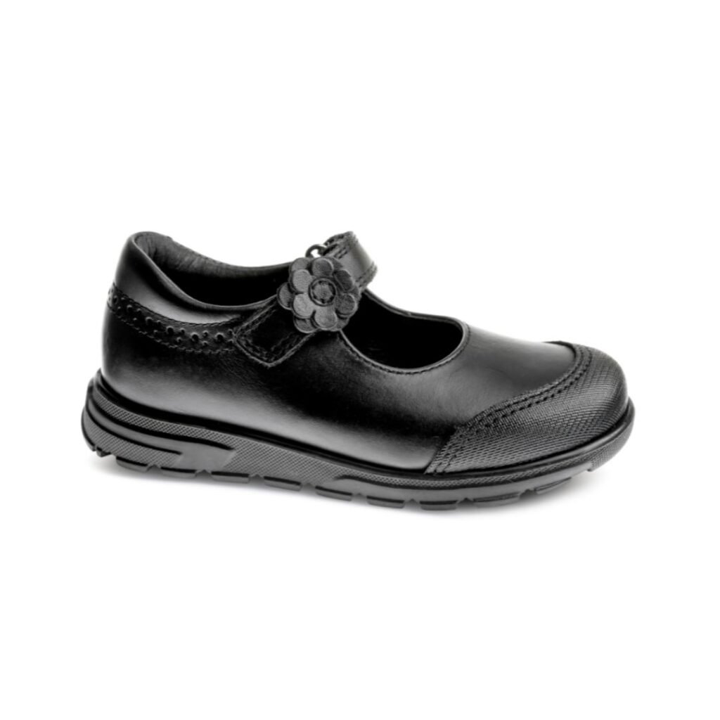 Zapatos colegiales negros niña Pablosky 334010 con velcro