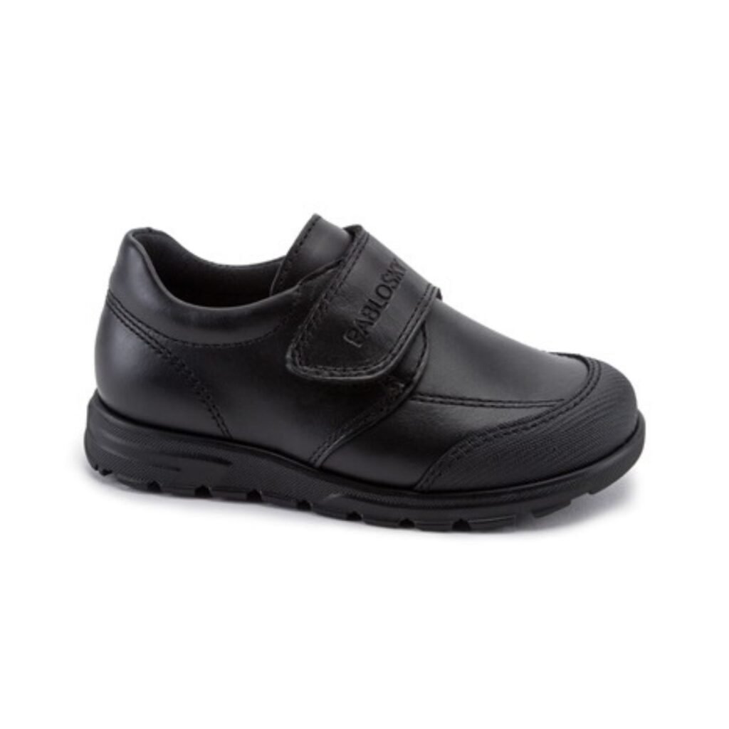 Zapatos colegiales niño negros Pablosky 334510 con velcro