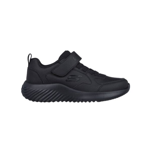 Zapatillas escolares niño Skechers Bounder negras con velcro