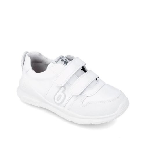 BIOMECANICS_231005_C050 Zapatillas colegiales blancas Biomecanics con velcro