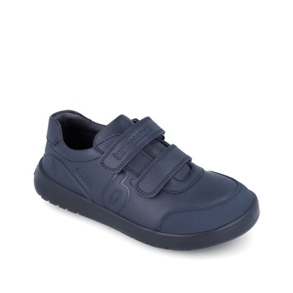 Deportivas barefoot Biomecanics azul marino con doble velcro