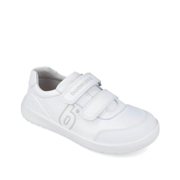Zapatillas respetuosas Biomecanics blancas con doble velcro
