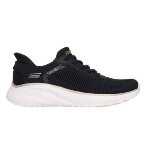 Skechers BOBS Sport Squad Chaos Slip-ins mujer negro y oro