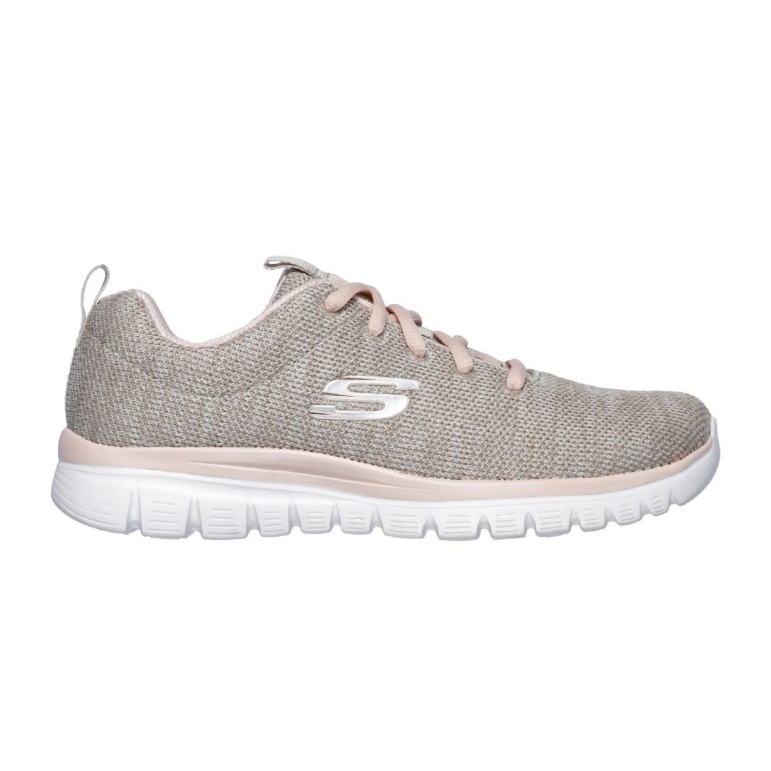 Skechers Graceful Twisted Fortune Beige/Coral