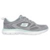 SKECHERS_12982_GYTQ Skechers Summits Suited mujer gris y turquesa 12982 GYTQ